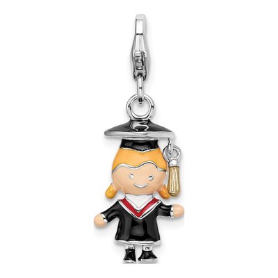 Sterling Silver Graduate Charm