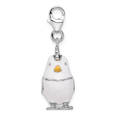 Sterling Silver Chicken Charm – view 3