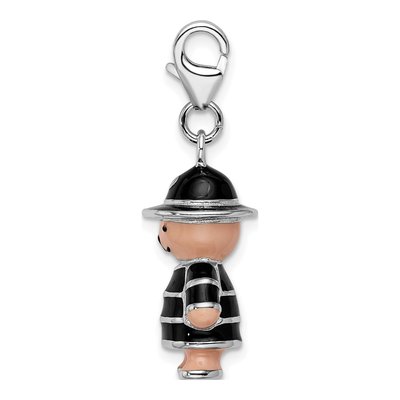 Sterling Silver Teddy Bear Charm – view 3