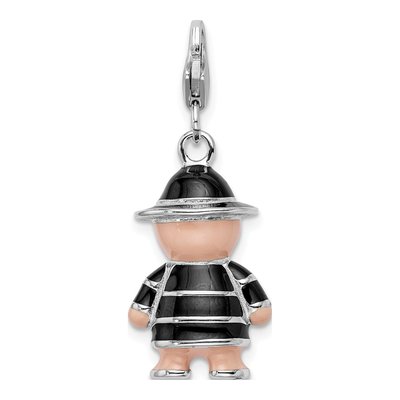 Sterling Silver Teddy Bear Charm – view 4