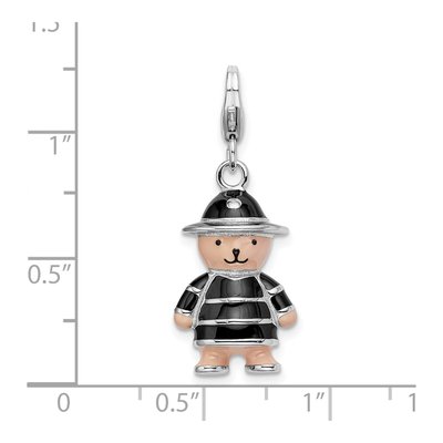 Sterling Silver Teddy Bear Charm – view 6