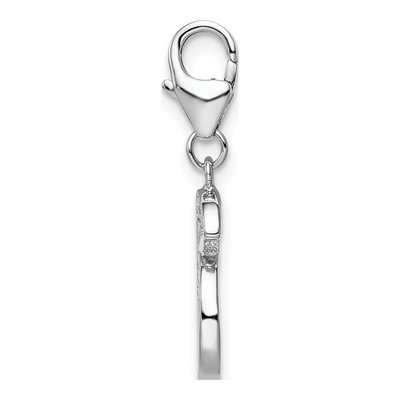 Sterling Silver CZ Numeral Charm – view 3