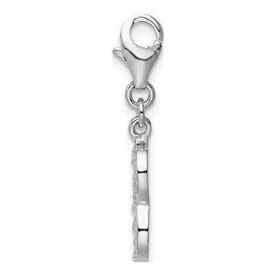 Sterling Silver CZ Numeral Charm – view 3