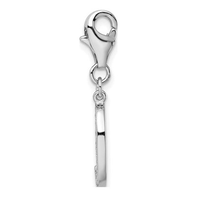 Sterling Silver CZ Numeral Charm – view 3