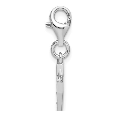 Sterling Silver CZ Letter Y Charm – view 3