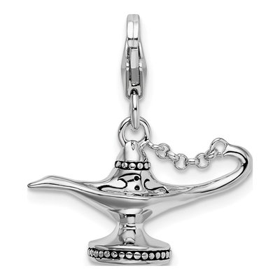 Sterling Silver Magic Lamp Charm – view 4
