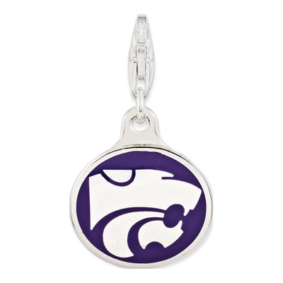 Sterling Silver Kansas State Charm – view 2