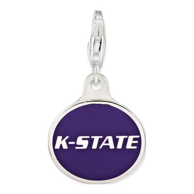 Sterling Silver Kansas State Charm