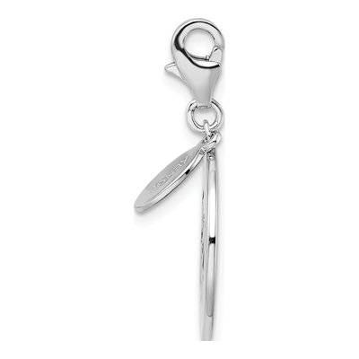 Sterling Silver Be Happy! Charm – view 3
