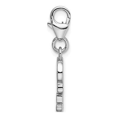 Sterling Silver Red Enamel LOVE Charm – view 3