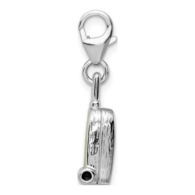 Sterling Silver Brazilian Flag Suitcase Charm – view 3