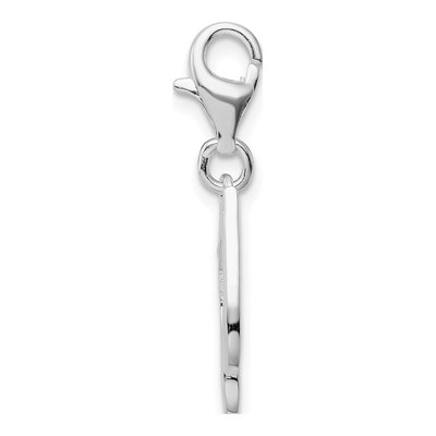 Sterling Silver CZ Music Note Charm – view 3