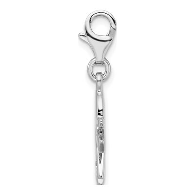 Sterling Silver CZ Little Girl Charm – view 3