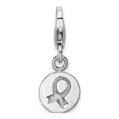 Sterling Silver Awareness Ribbon Charm