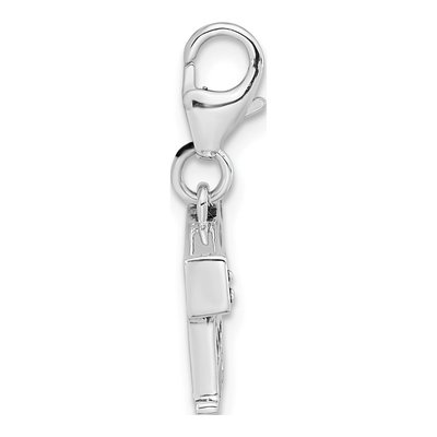 Sterling Silver Clapperboard Charm – view 3