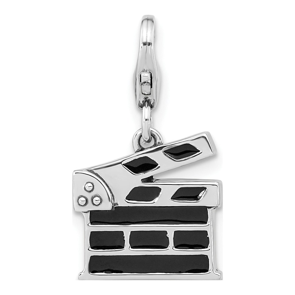 Sterling Silver Clapperboard Charm