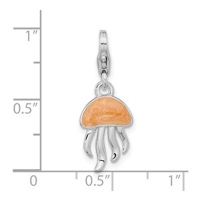 Sterling Silver Jellyfish Charm – view 4