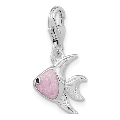 Sterling Silver Angel Fish Charm – view 6