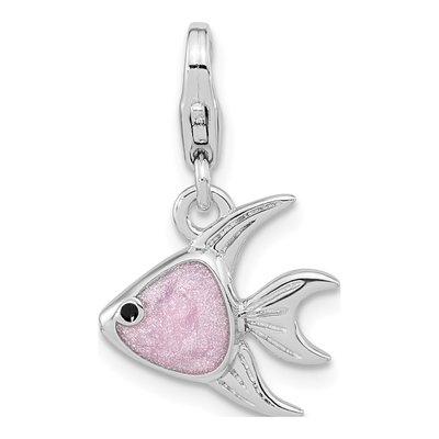 Sterling Silver Angel Fish Charm