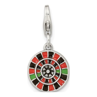 Sterling Silver Las Vegas Roulette Charm