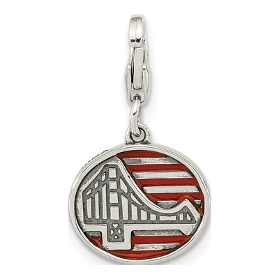 Sterling Silver Golden Gate Bridge Charm – view 4