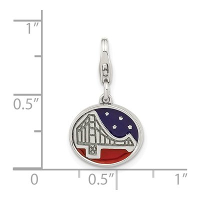 Sterling Silver Golden Gate Bridge Charm – view 5