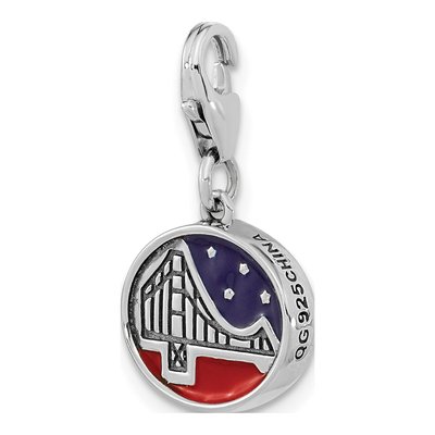 Sterling Silver Golden Gate Bridge Charm – view 6