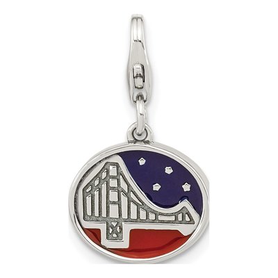 Sterling Silver Golden Gate Bridge Charm