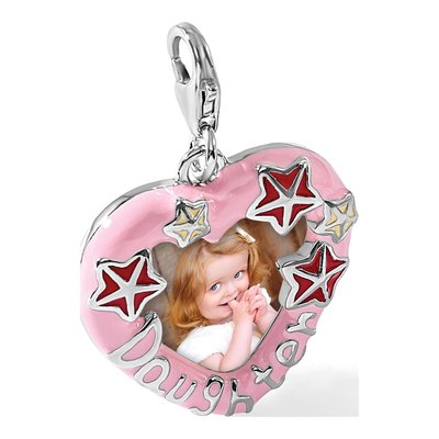 Sterling Silver Daughter Photo Frame Charm – view 7