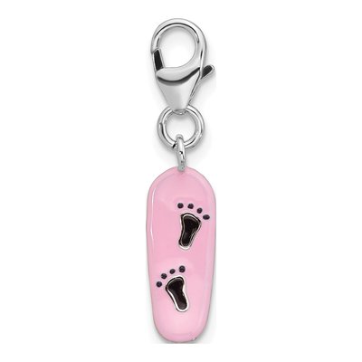 Sterling Silver Skateboard Charm – view 3
