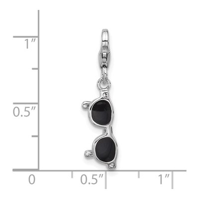 Sterling Silver 3D Sunglasses Charm – view 6
