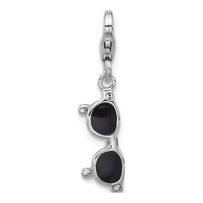 Sterling Silver 3D Sunglasses Charm