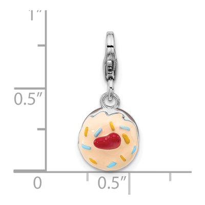 Sterling Silver Enameled Cake Charm – view 6