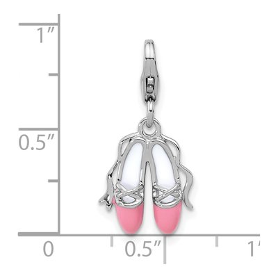 Sterling Silver Ballet Shoes Charm – view 5