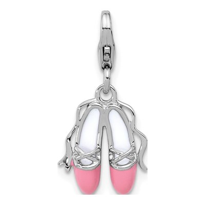 Sterling Silver Ballet Shoes Charm