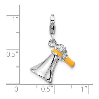 Sterling Silver Megaphone Charm – view 6