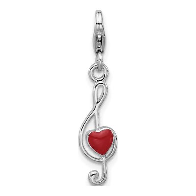 Sterling Silver Treble Clef Charm