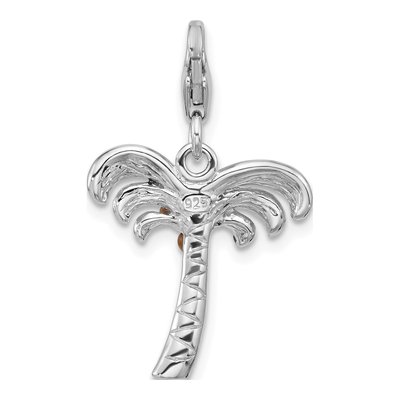 Sterling Silver Palm Tree Charm – view 4