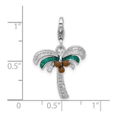 Sterling Silver Palm Tree Charm – view 5