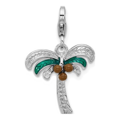 Sterling Silver Palm Tree Charm
