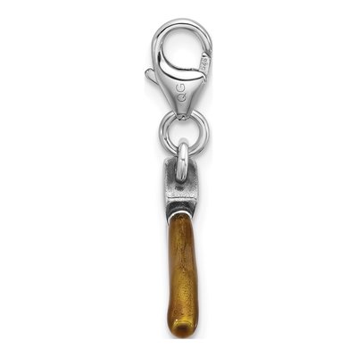 Sterling Silver 3D Axe Charm – view 3