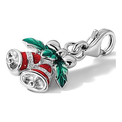 Sterling Silver Christmas Bells Charm – view 6