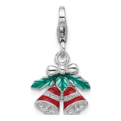 Sterling Silver Christmas Bells Charm