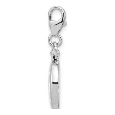 Sterling Silver Reversible Compass Charm – view 3