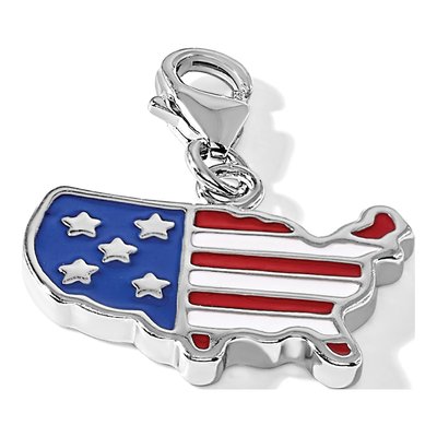 Sterling Silver American Flag Charm – view 6