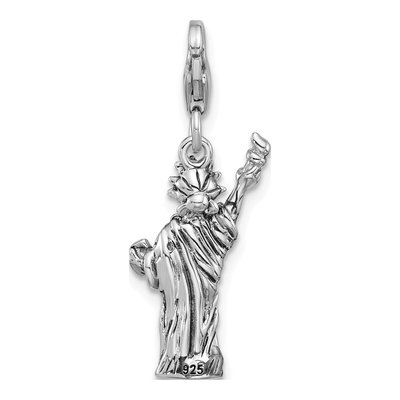 Sterling Silver Statue of Liberty Charm – view 4