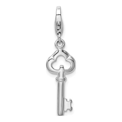 Sterling Silver Skeleton Key Charm