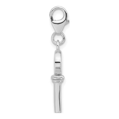 Sterling Silver Enamel Key Charm – view 3