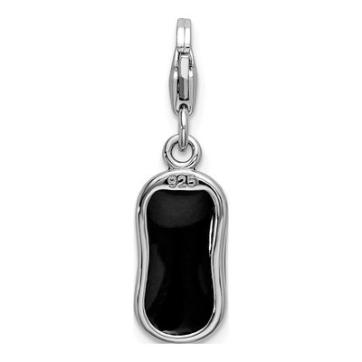 Sterling Silver Enamel Mouse Charm – view 4