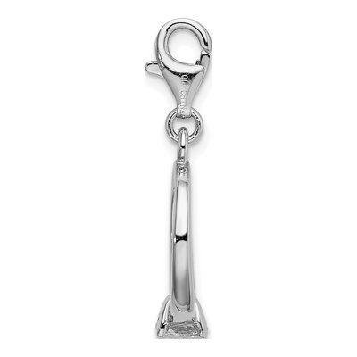 Sterling Silver CZ Engagement Charm – view 3